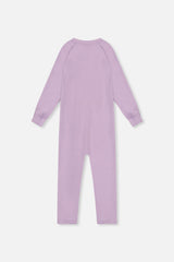 One Piece Thermal Underwear Lavender-4