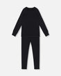 Two Piece Thermal Underwear Merino Blend Black-0