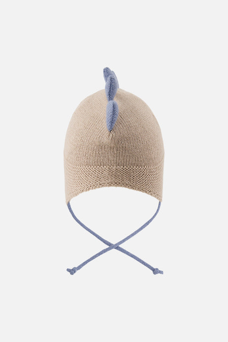 Baby Dino Winter Peruvian Knit Hat Light Taupe-2