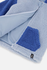 Sherpa Hooded Jacket Blue-4
