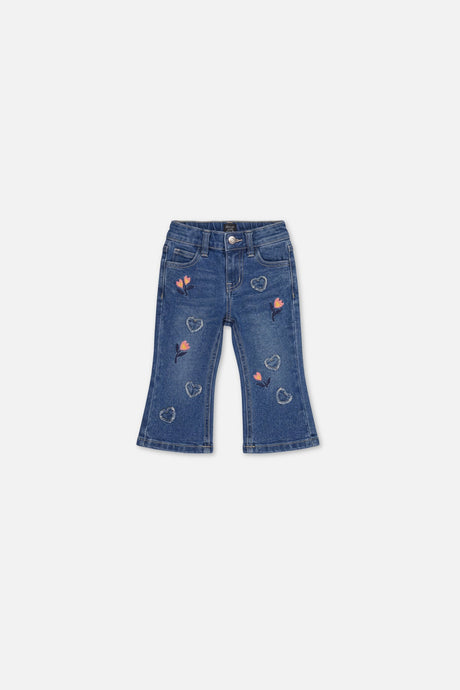 Baby Boot Leg Jeans Navy Blue Denim-0