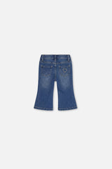 Baby Boot Leg Jeans Navy Blue Denim-1