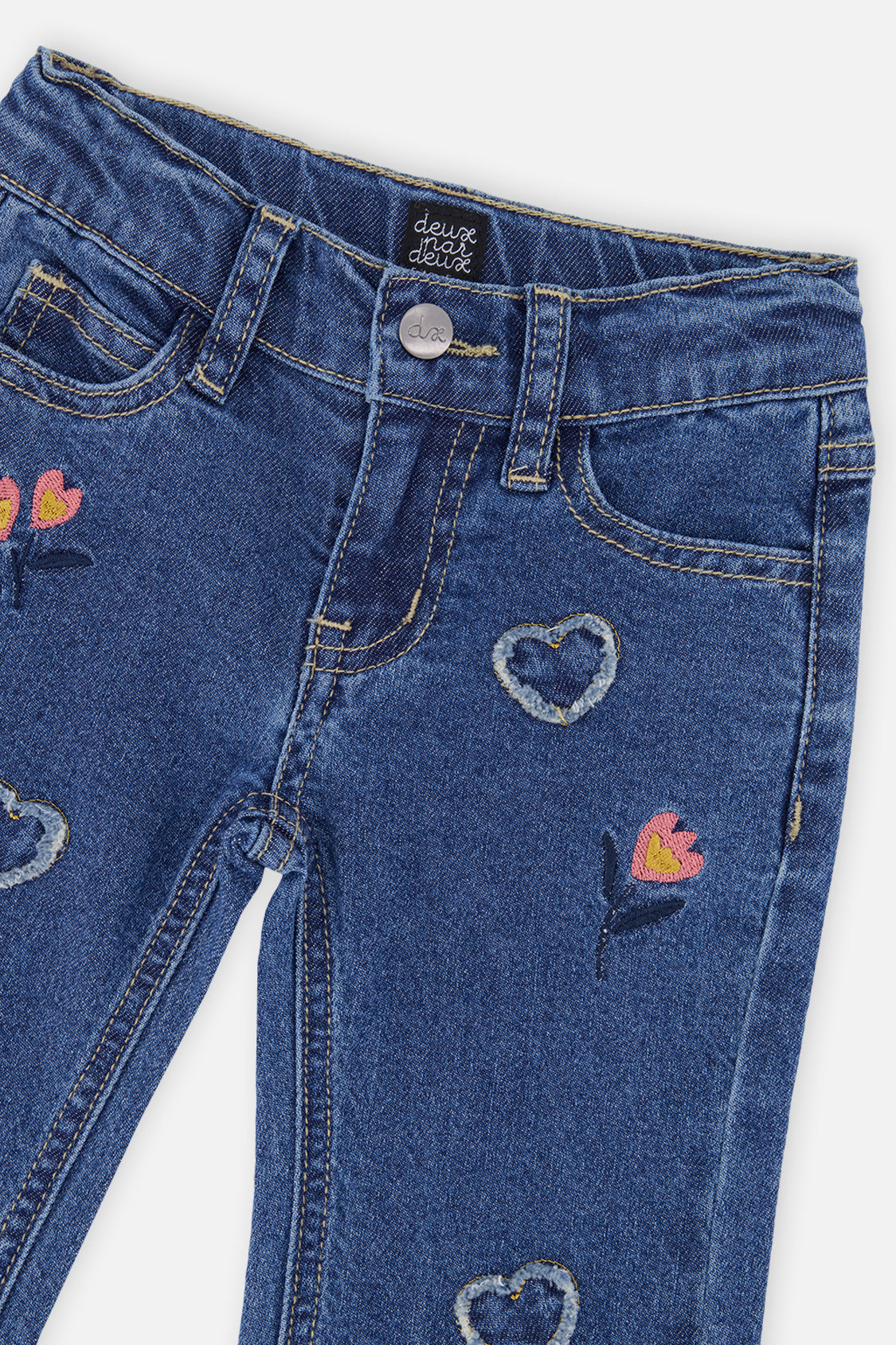 Deux par Deux Boot Leg Jeans Navy Blue Denim