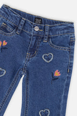 Deux par Deux Boot Leg Jeans Navy Blue Denim