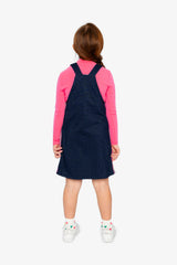 French Terry Dress Navy Blue Denim-3
