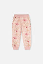 Sweatpants Pink Printed Flowers-0