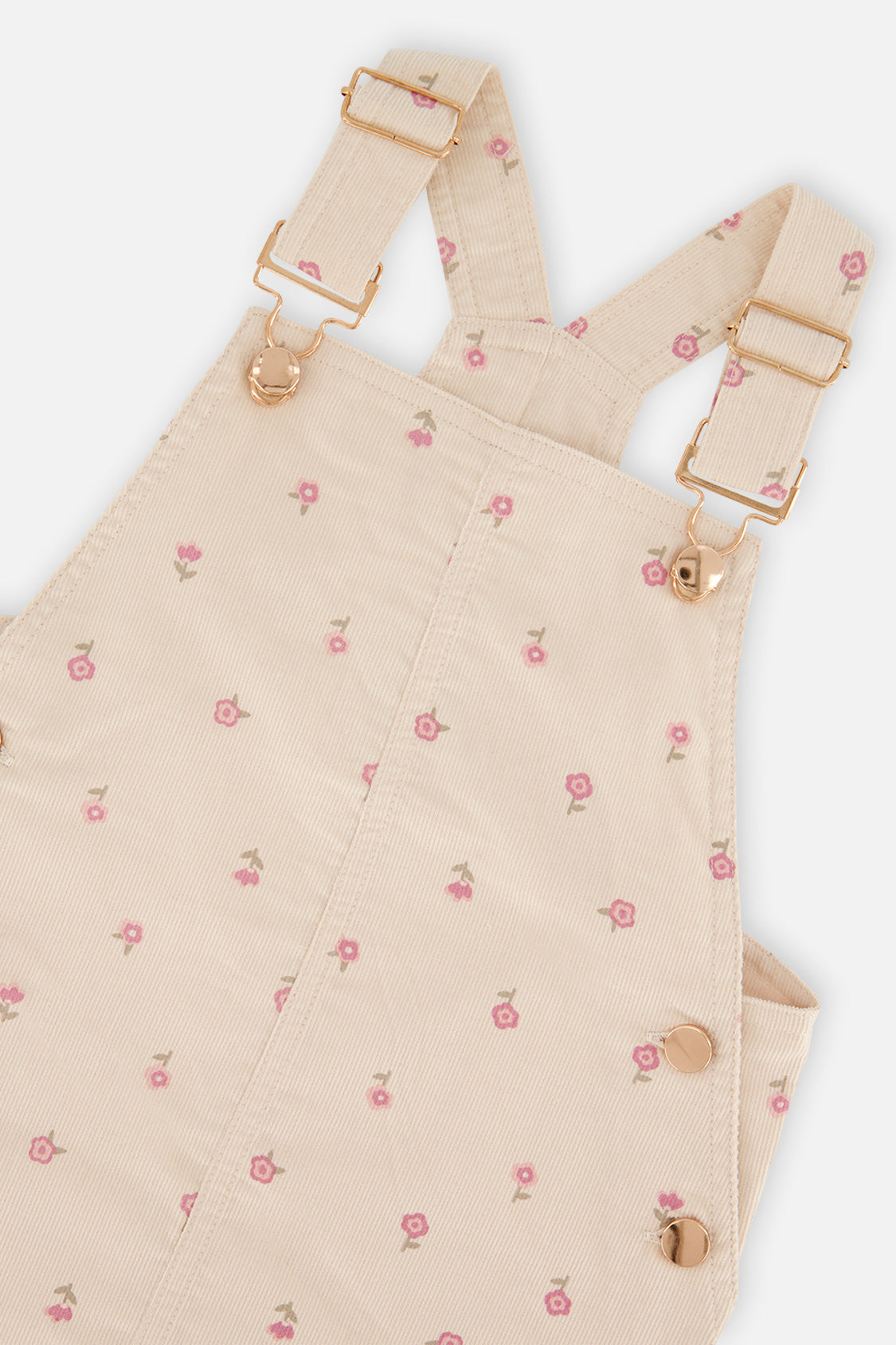Deux par Deux beige prairie flower overall dress, alternate view