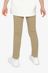 Jacquard Leggings Sage Green-3