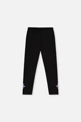 Organic Cotton Jersey Leggings Black-4