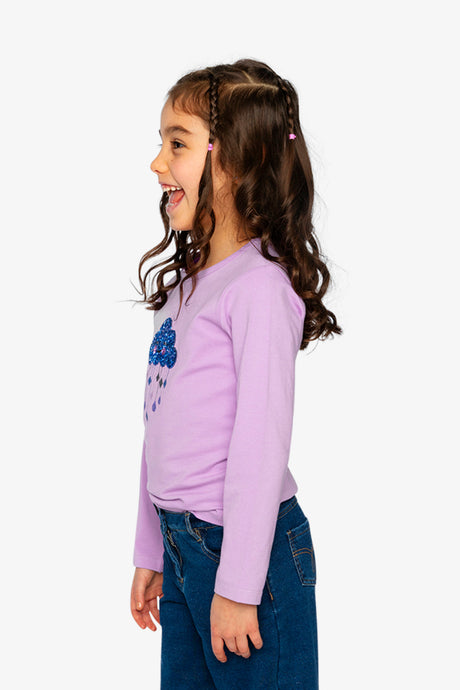 Organic Cotton Jersey T-Shirt Violet-2