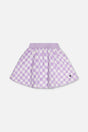 Faux Fur Skirt Lilac And White Tiles-0