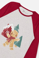 Women Two Piece Christmas Pajama Set Holiday Print-1