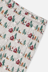 Women Two Piece Christmas Pajama Set Holiday Print-2
