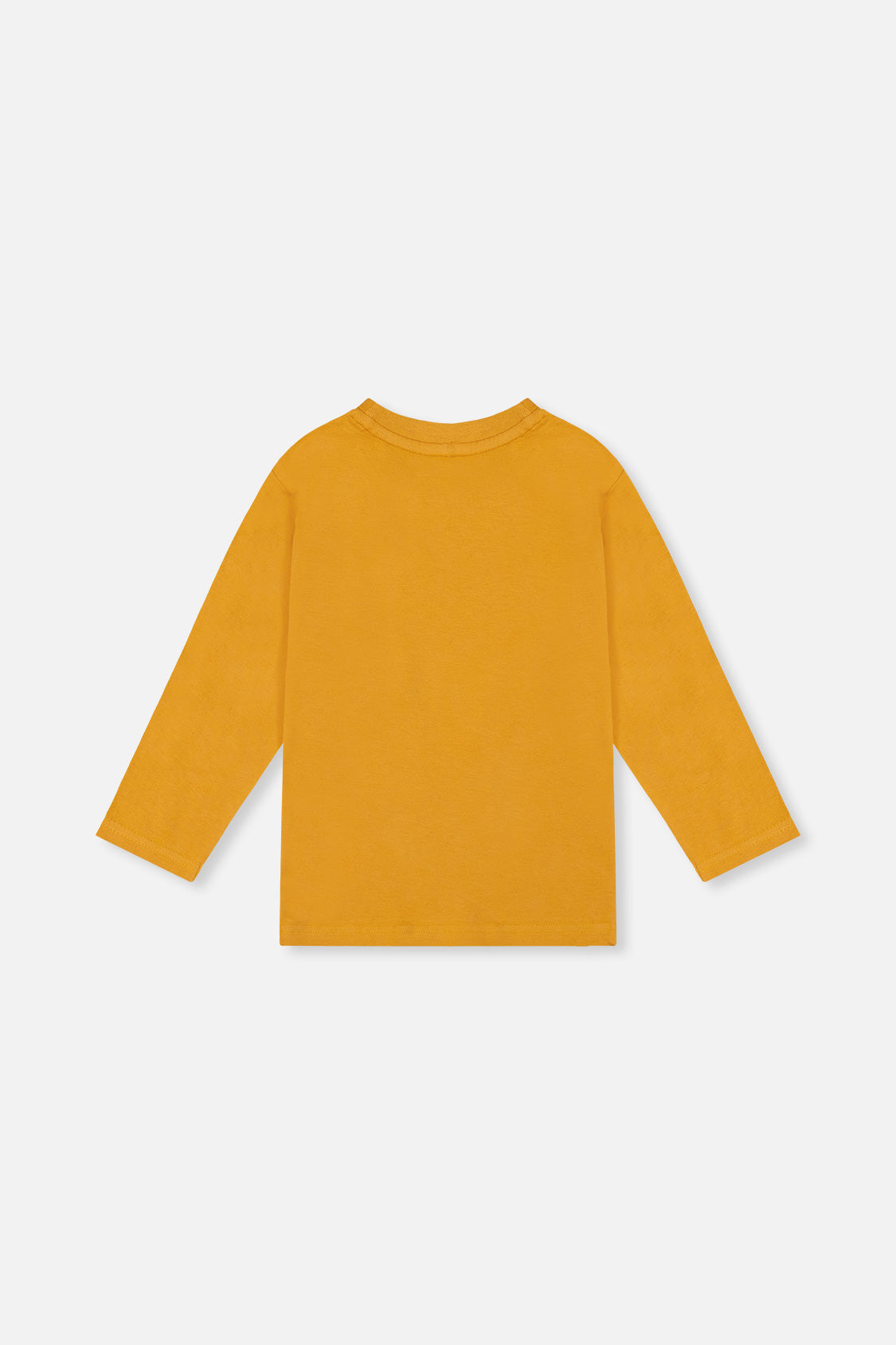 Deux par Deux Long Sleeve Organic Cotton T-Shirt Mustard Yellow product image P2