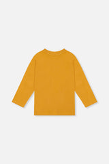 Deux par Deux Long Sleeve Organic Cotton T-Shirt Mustard Yellow product image P2