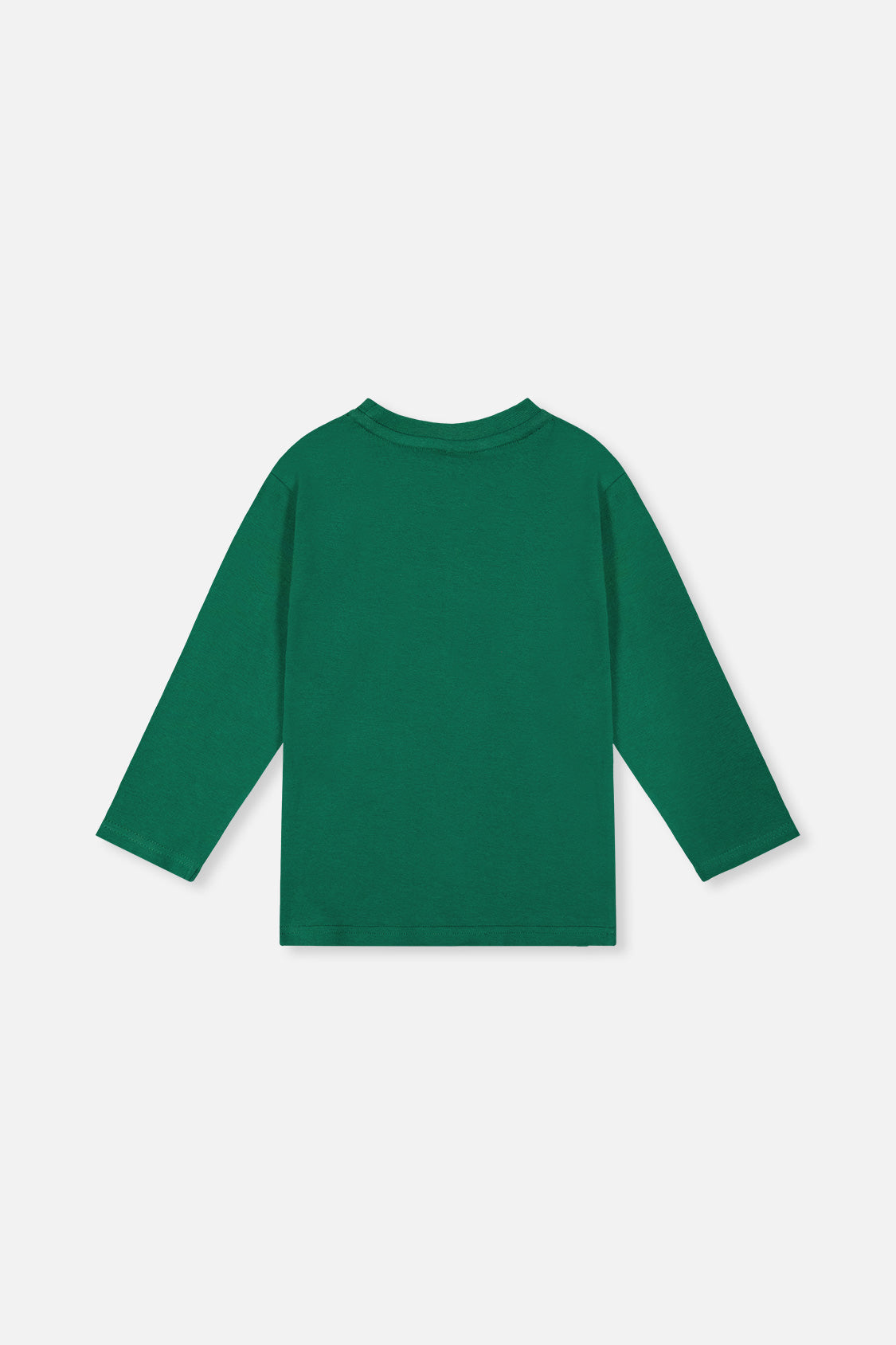 Deux par Deux Long Sleeve Organic Cotton T-Shirt Green product image P2