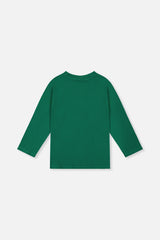 Deux par Deux Long Sleeve Organic Cotton T-Shirt Green product image P2