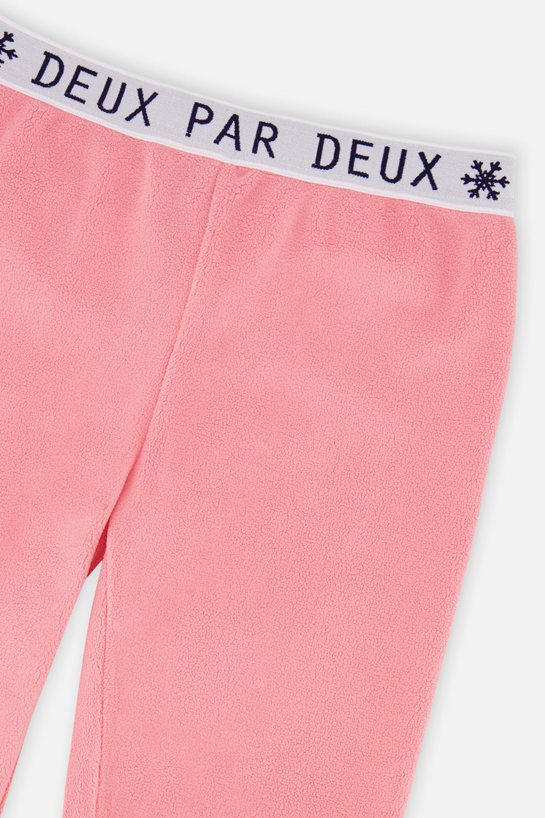 Deux par Deux girls' thermal leggings in light pink – alternate view