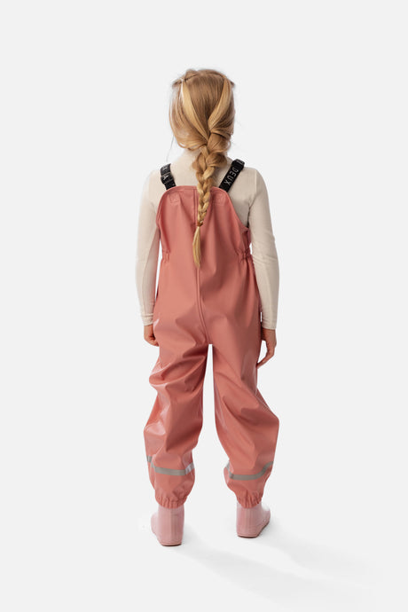 Deux par Deux Rain Overalls Pink