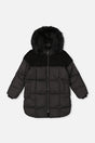Long Winter Puffer Coat Black-0