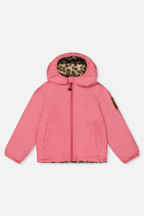Deux par Deux pink and leopard reversible sherpa jacket, product photo 3