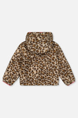 Deux par Deux pink and leopard reversible sherpa jacket, product photo 4