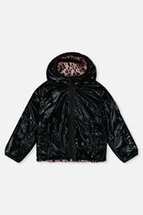 Deux par Deux pink and black reversible sherpa jacket, product photo 3