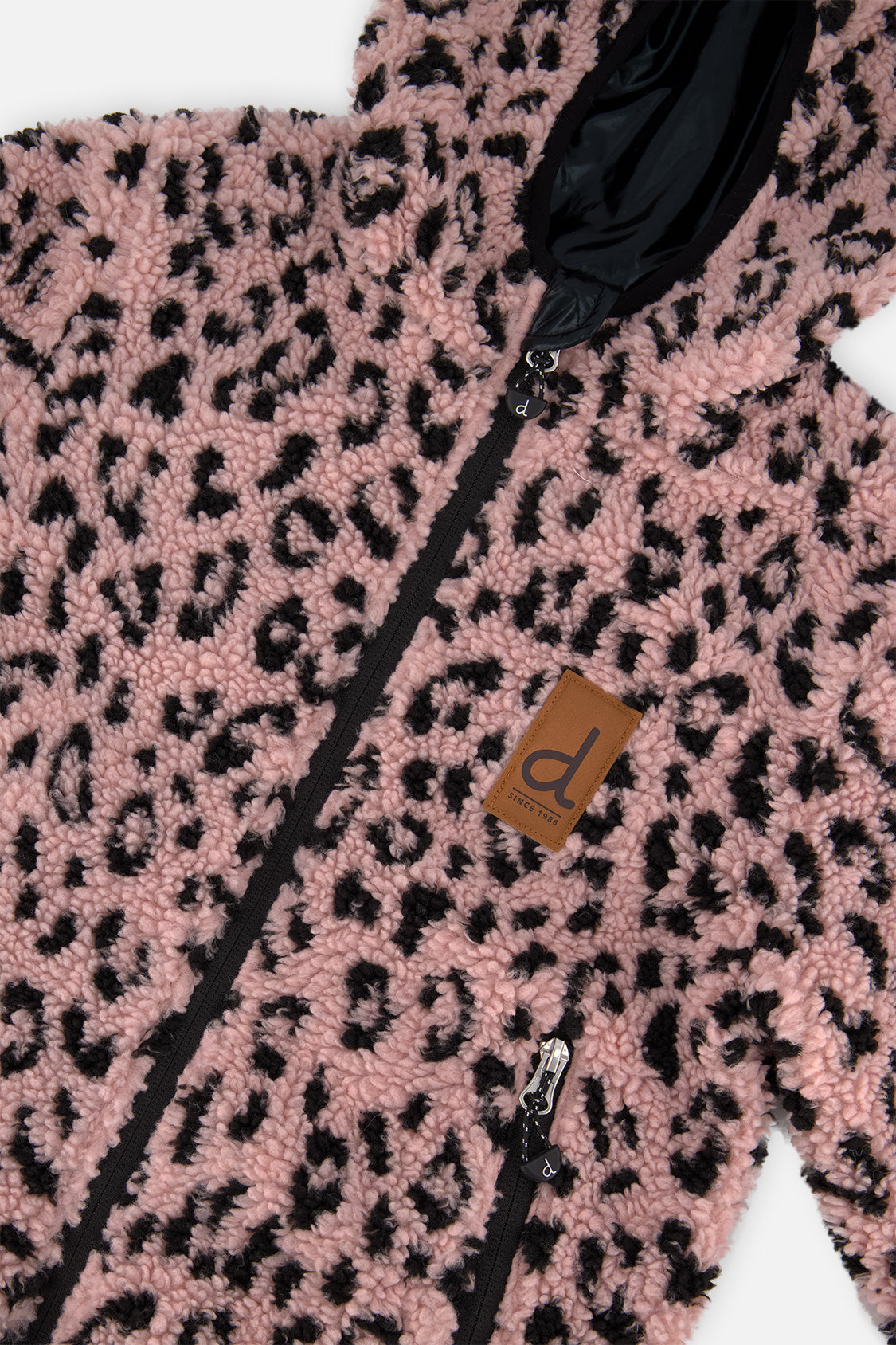 Deux par Deux pink and black reversible sherpa jacket, product photo 5