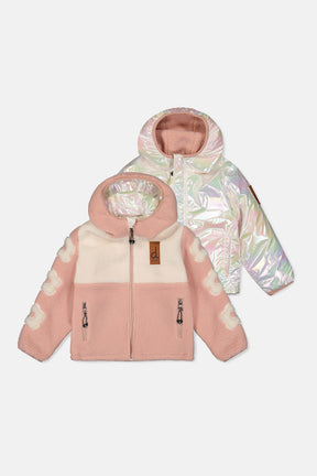 Reversible Mid-Season Jacket Pale Pink-0