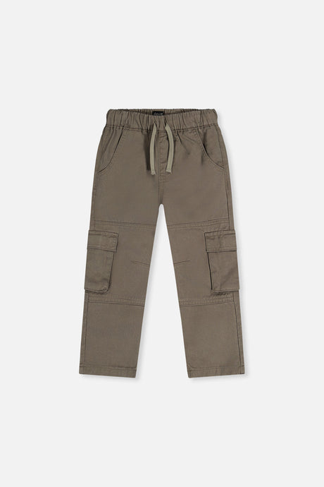 Twill Pants With Cargo Pockets Grey-0