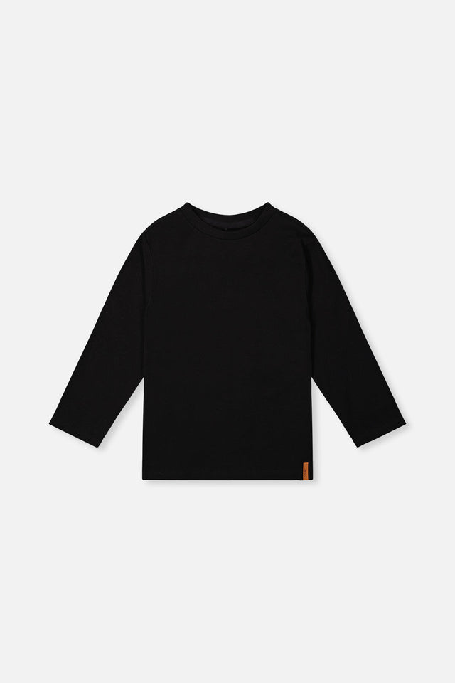 Organic Cotton Long Sleeve T-Shirt Black-0