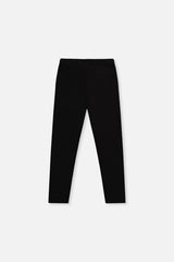 Rib Leggings Black-4