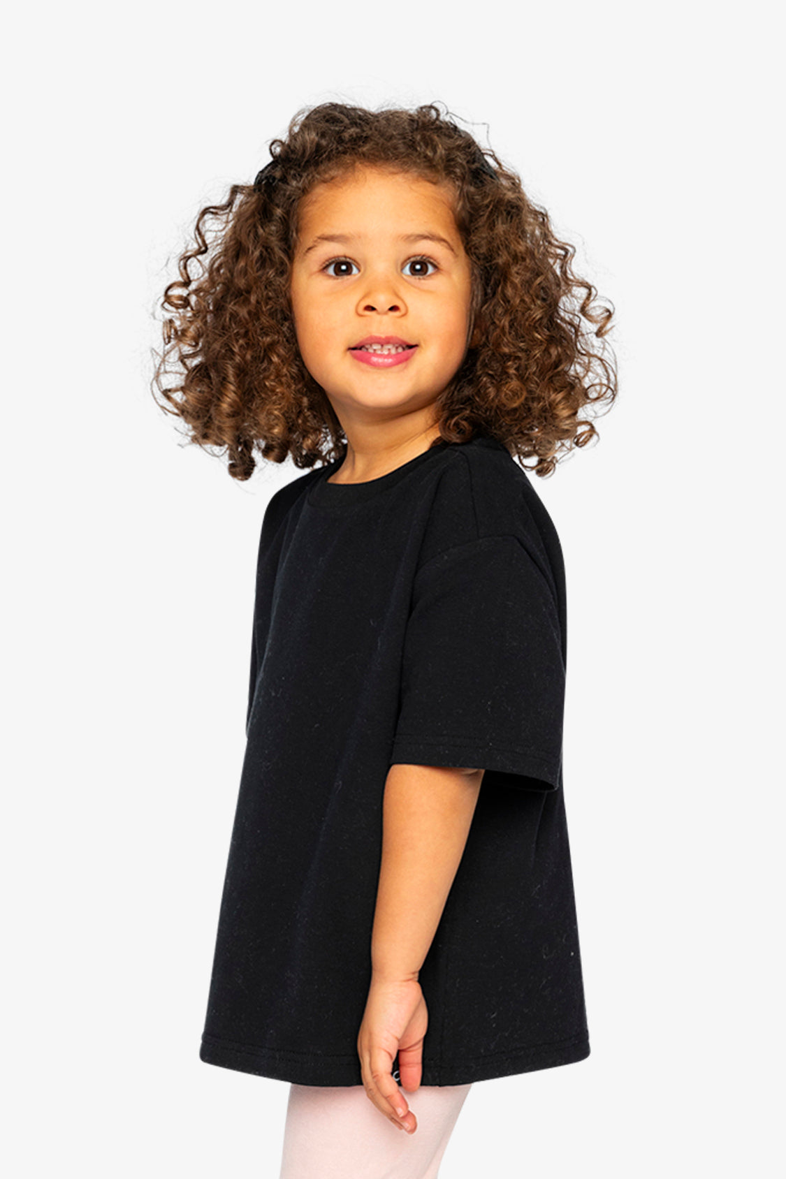 Heavy Jersey Wide Short Sleeve T-Shirt Black-2