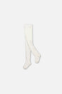 Baby Knit Textured Tights Off-White-0