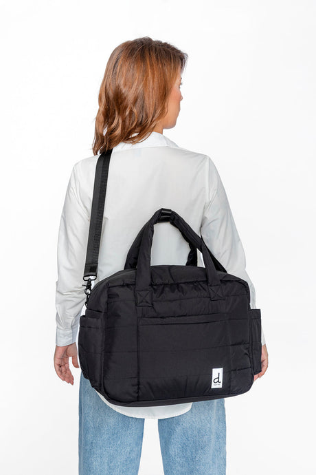 Diaper Bag With Changing Mat Black-1