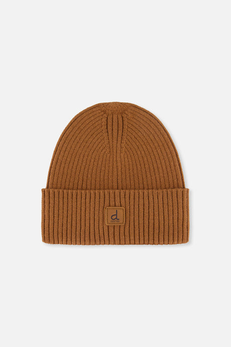 Ribbed Knit Hat Brown Sugar-0