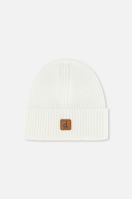Ribbed Knit Hat Off-White-0