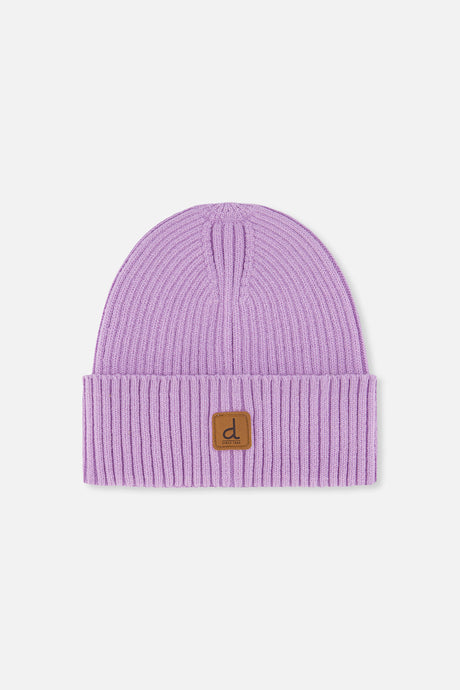 Ribbed Knit Hat Lavender-0