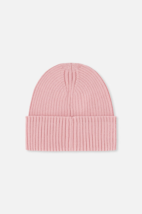 Ribbed Knit Hat Pale Dusty Pink-2