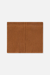 Baby Ribbed Knit Neckwarmer Brown Sugar-1