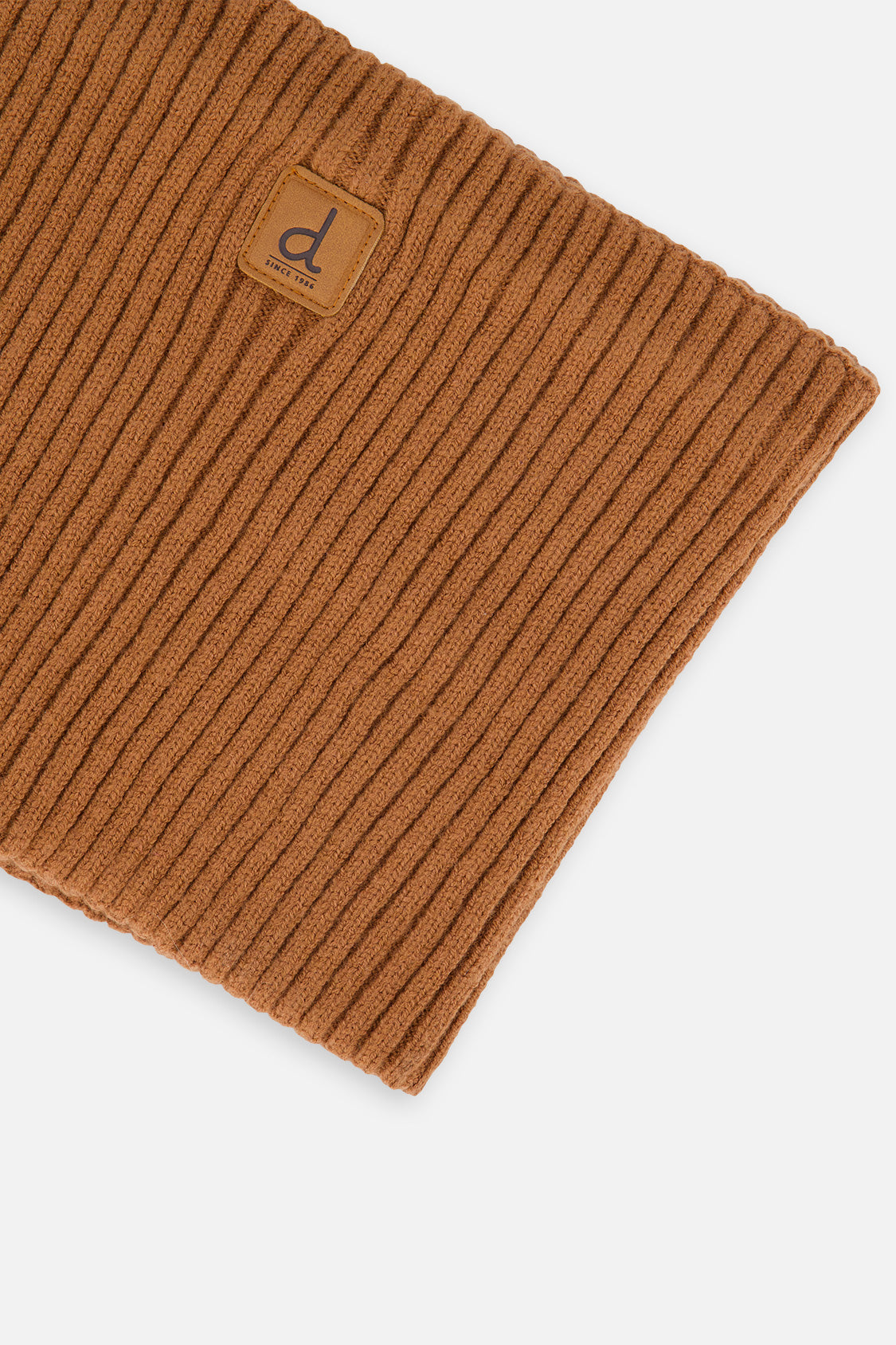 Baby Ribbed Knit Neckwarmer Brown Sugar-2