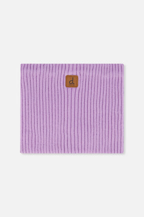 Baby Ribbed Knit Neckwarmer Lavender-0