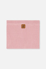 Baby Ribbed Knit Neckwarmer Pale Dusty Pink-0