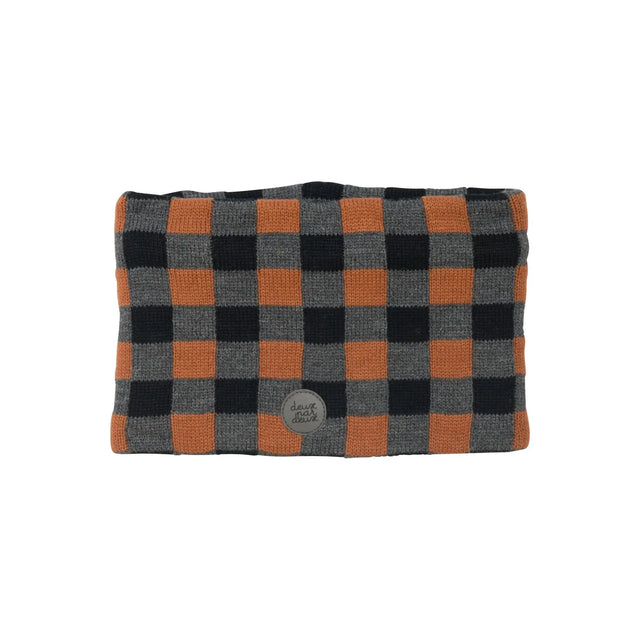 Baby Boys' Knit Necktube With Checked Print | DEUX PAR DEUX - DEUX PAR DEUX