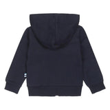Boys Jacket With Zip and Hood Dark Blue | Dirkje - Jenni Kidz