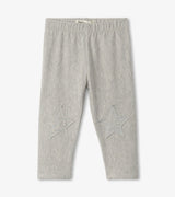 Grey Melange Stars Baby Cozy Leggings | Hatley - Jenni Kidz