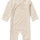 Taupe melange Nevis baby playsuit, alternate front product view