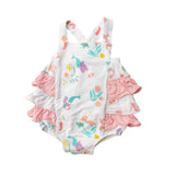 Ruffle Sunsuit - Mermaids | Angel Dear - Jenni Kidz