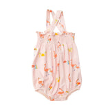 Smocked Sunsuit - Boardwalk Flamingos | Angel Dear - Angel Dear