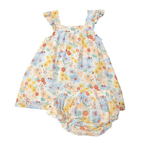 Angel Dear Coneflower cotton muslin sundress for girls, image 1
